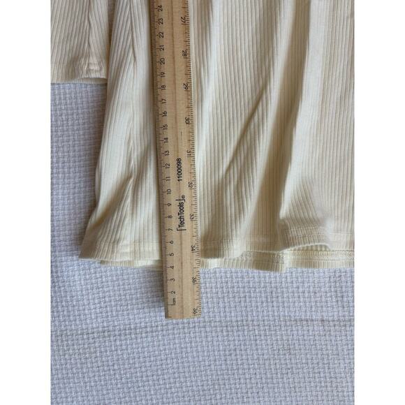 American Eagle Dress Women L Cream Preppy Collared Academia Christmas Minimal - Picture 9 of 12